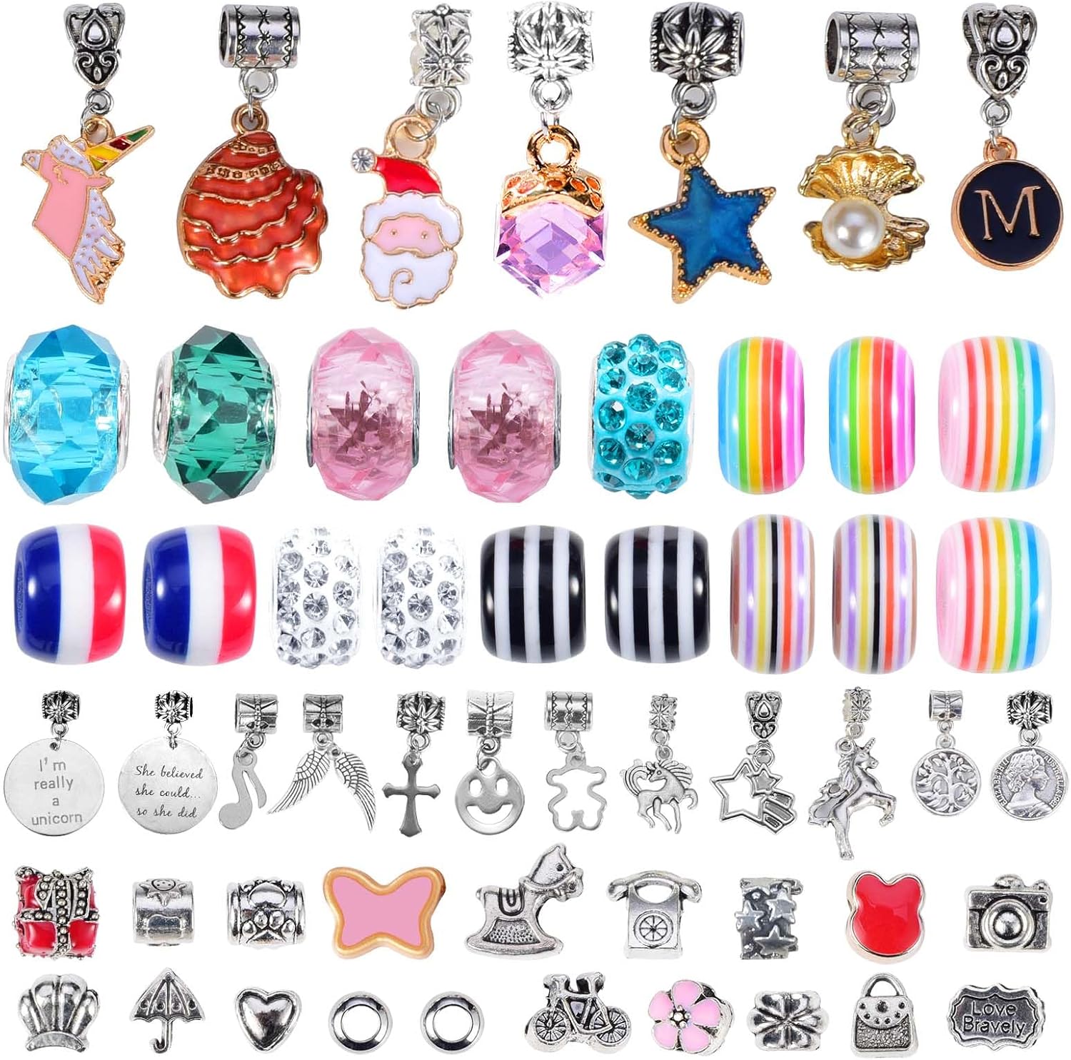 COO&KOO Charm Bracelet Making Kit, A Unicorn Girls Toy That Inspires Creativity and Imagination, Crafts for Girls Ages 8-12 with Jewelry Making Kit Perfect Gifts for 6 7 8 9 10 Girl Self-Expression! - Image 5