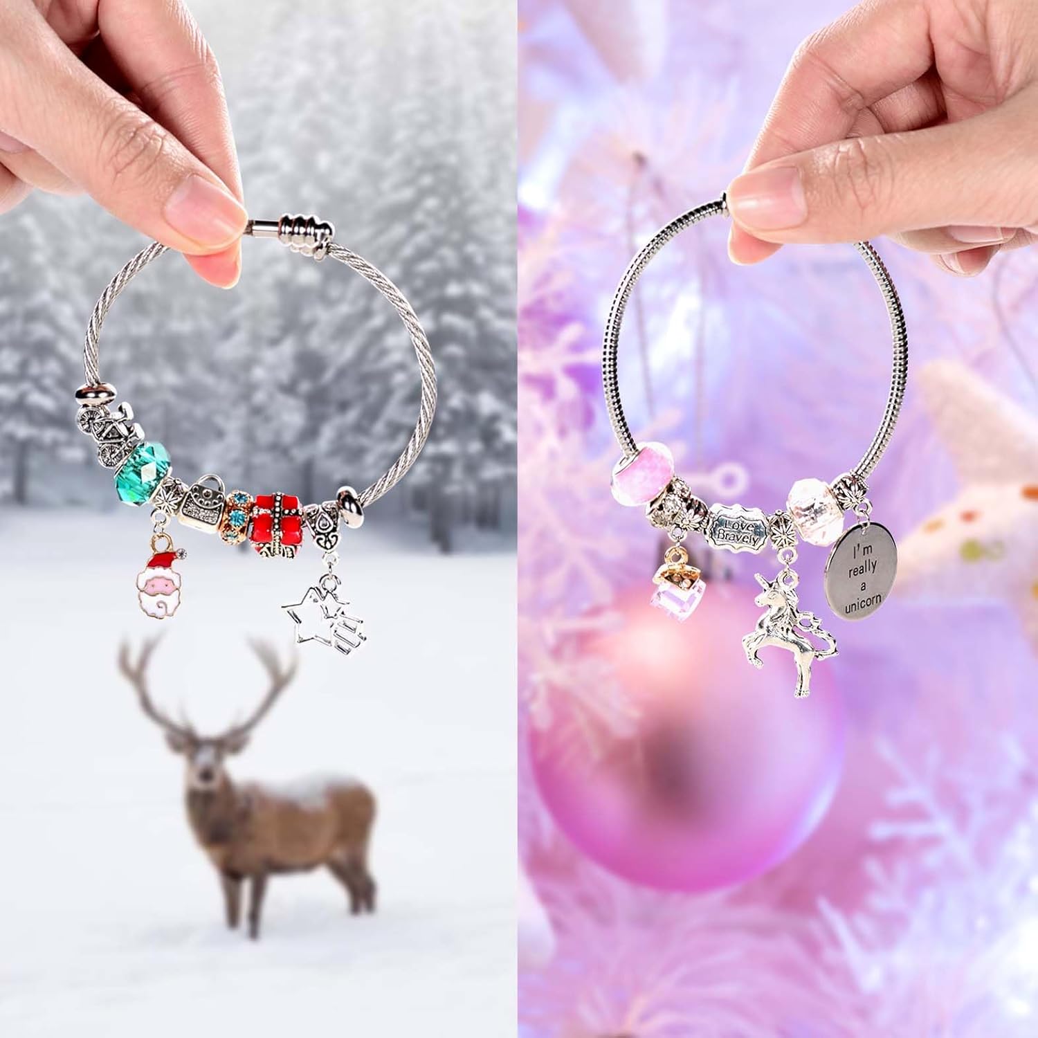 COO&KOO Charm Bracelet Making Kit, A Unicorn Girls Toy That Inspires Creativity and Imagination, Crafts for Girls Ages 8-12 with Jewelry Making Kit Perfect Gifts for 6 7 8 9 10 Girl Self-Expression! - Image 6