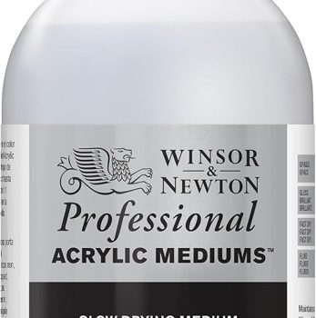 Winsor & Newton Professional Acrylic Medium, Slow Drying, 250ml (8.5-oz)